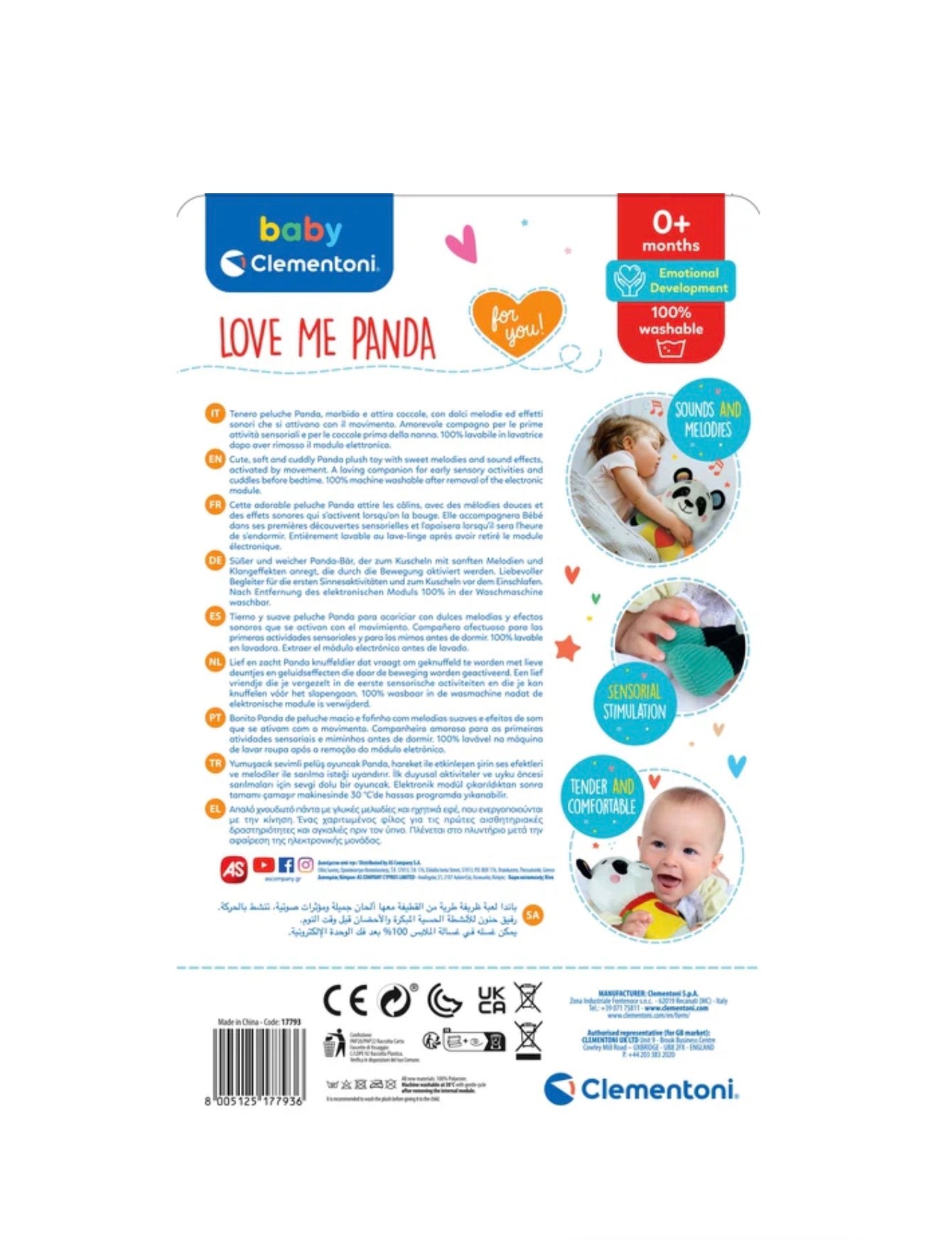 Baby Clementoni Love Me Panda - Farmasanitaria DuDù