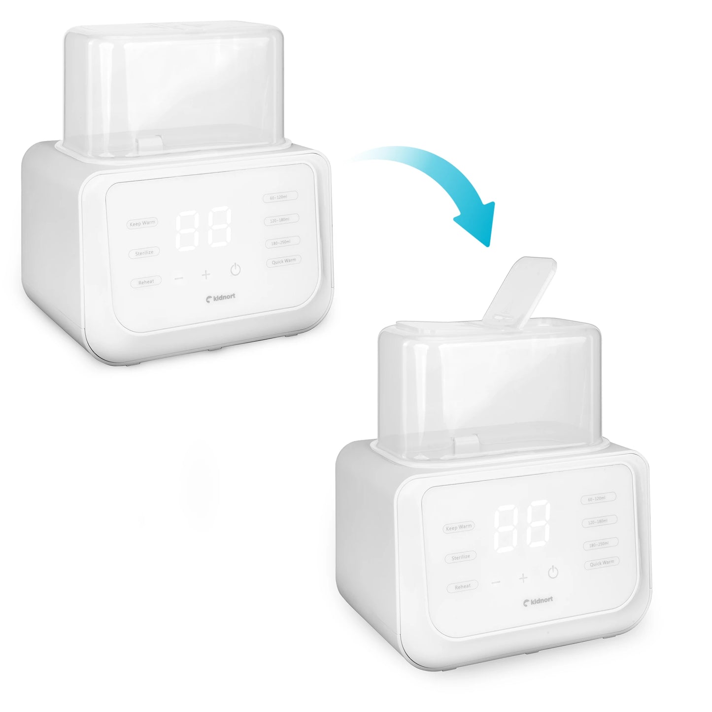 Scaldabiberon e Sterilizzatore Doppio Kidnort Hap