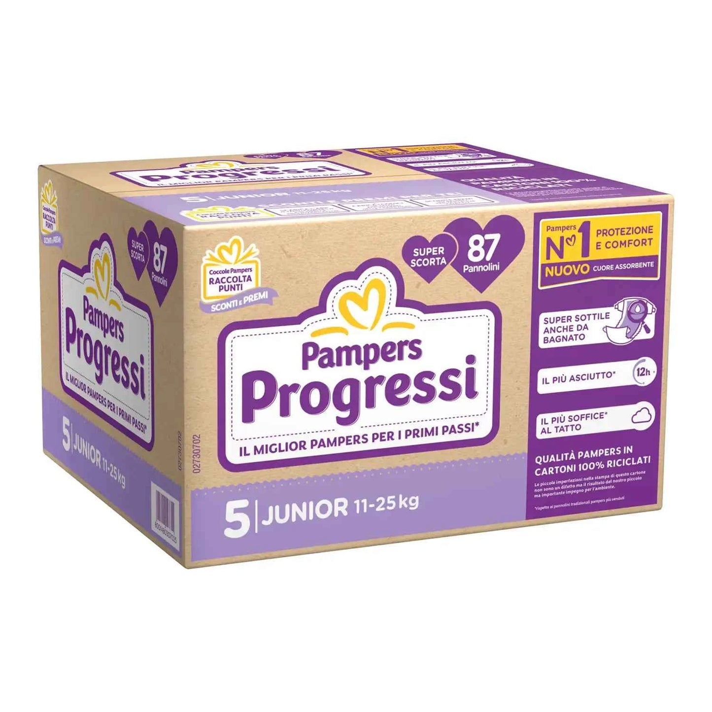 Pampers Progressi taglia 5 (87 pannolini)