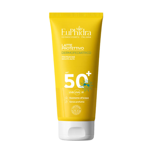 Euphidra - Latte Solare Dermopediatrico SPF 50+ protezione Molto Alta pediatrico