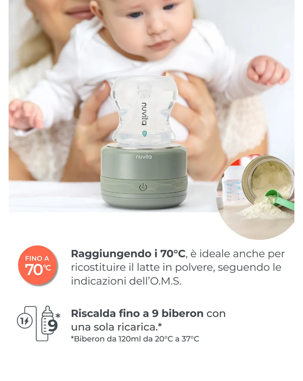Nuvita - Scaldabiberon portatile universale warm70