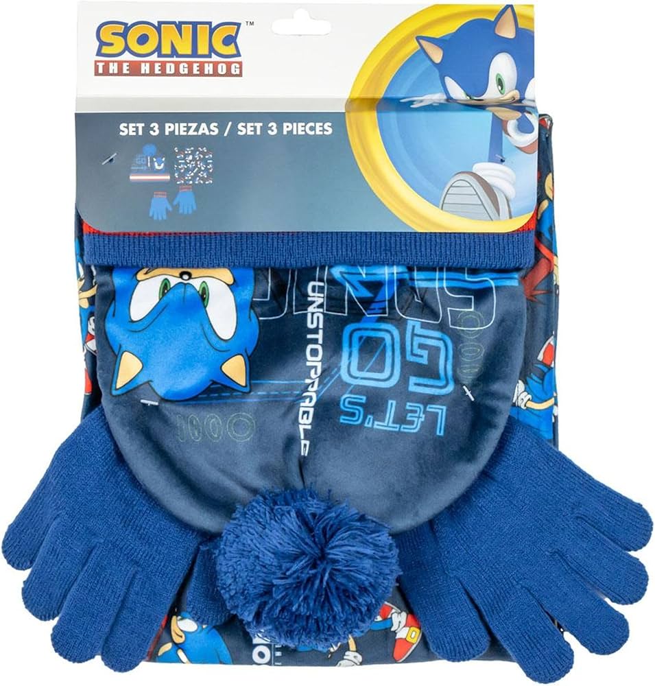 Set Sonic Cappello, Sciarpa e guanti - Farmasanitaria DuDù