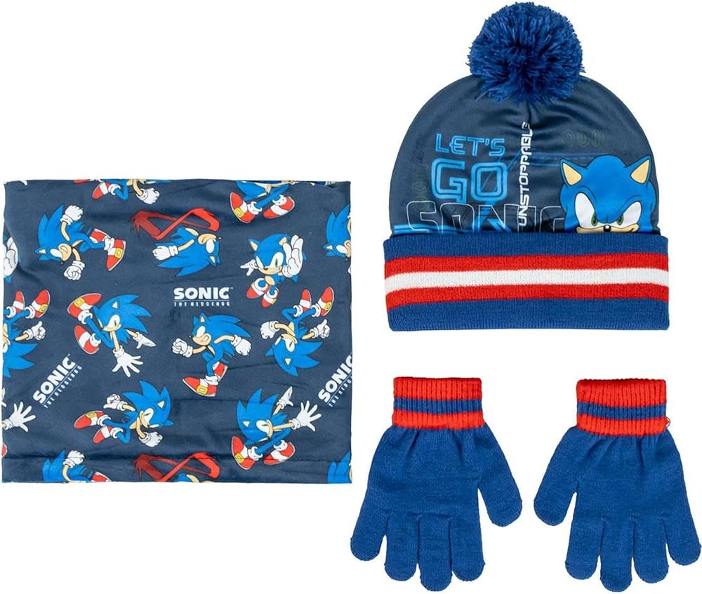 Set Sonic Cappello, Sciarpa e guanti - Farmasanitaria DuDù