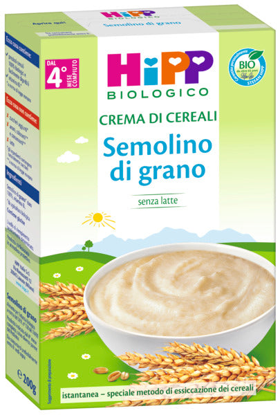 Hipp Crema di cereali Semolino di grano 200gr - Farmasanitaria DuDù