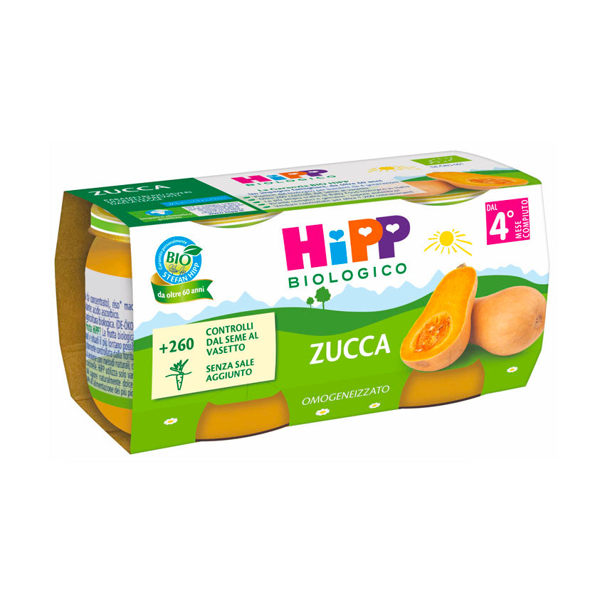 Hipp omogeneizzato zucca 2x80gr - Farmasanitaria DuDù