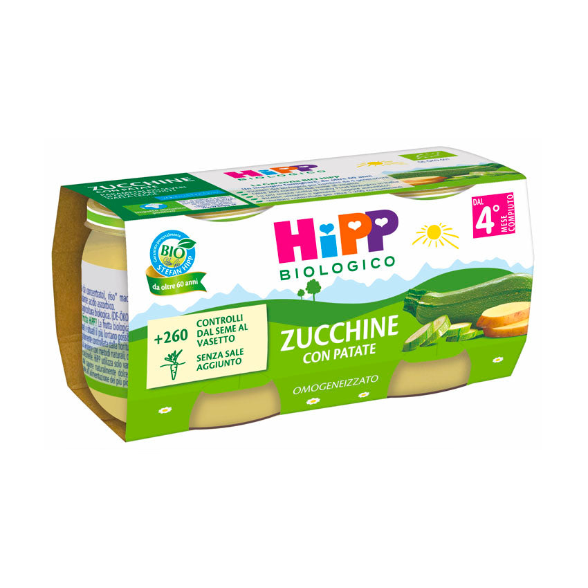 Hipp omogeneizzato zucchine con patate 2x80gr - Farmasanitaria DuDù