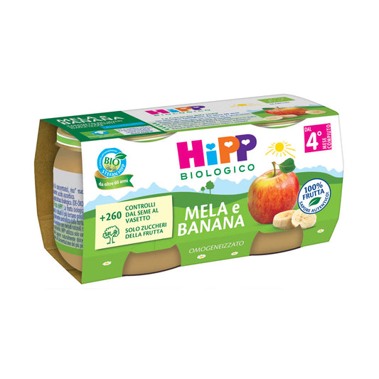 Hipp omogeneizzato mela e banana 2x80gr