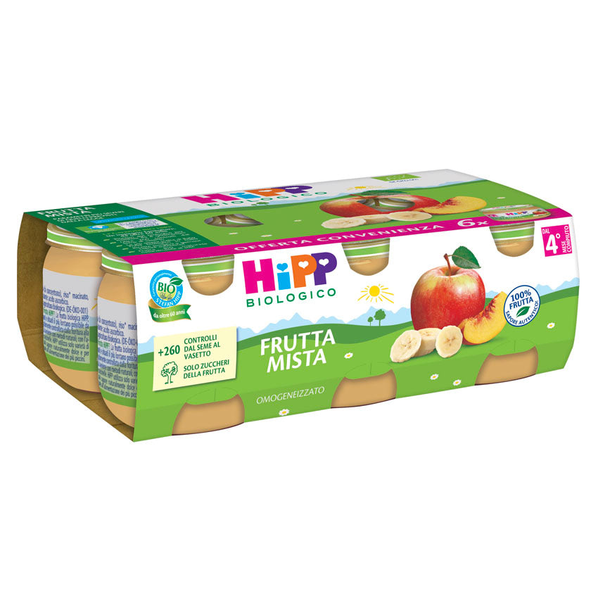 Hipp omogeneizzato frutta mista 6x80gr - Farmasanitaria DuDù