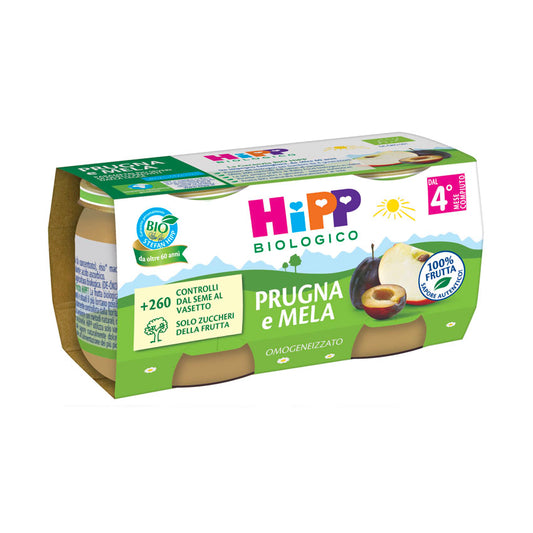 Hipp omogeneizzato prugna e mela 2x80gr