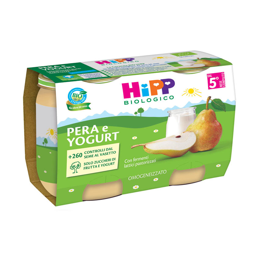 Hipp Merenda Pera e Yogurt 2x125gr - Farmasanitaria DuDù
