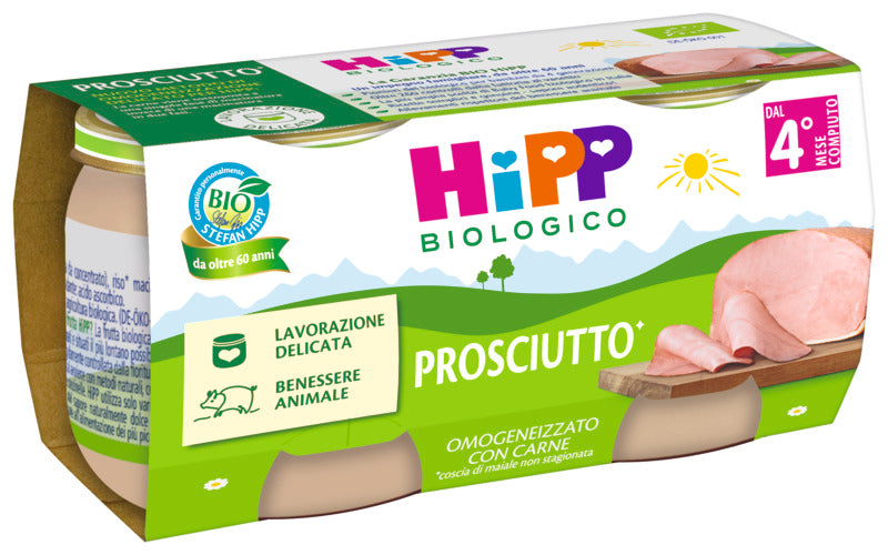 Hipp omogeneizzato prosciutto 2x80gr - Farmasanitaria DuDù