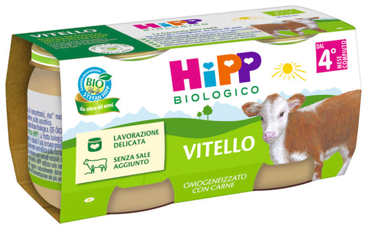 Hipp omogeneizzato vitello 2x80gr