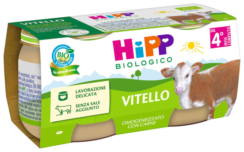 Hipp omogeneizzato vitello 2x80gr - Farmasanitaria DuDù
