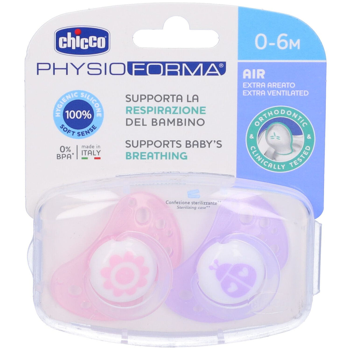 Chicco PhysioForma Succhietti Air 0-6 - Farmasanitaria DuDù