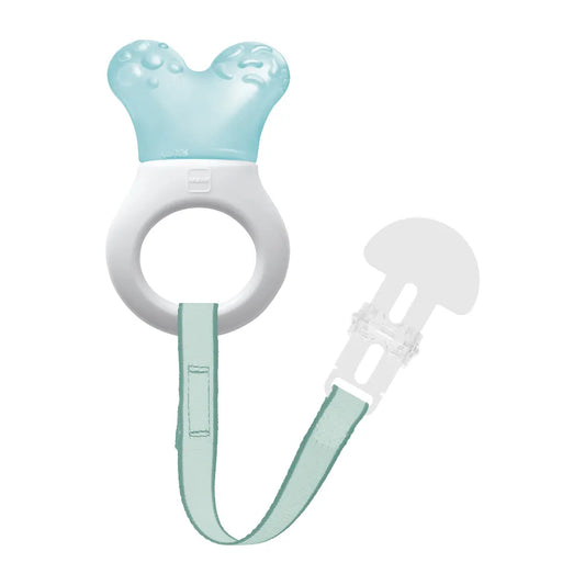 Mam Teether: Mini Cooler & Clip - Dentaruolo azzurro - Farmasanitaria DuDù