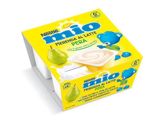 Nestlé Mio Merenda al latte Pera 4x100gr