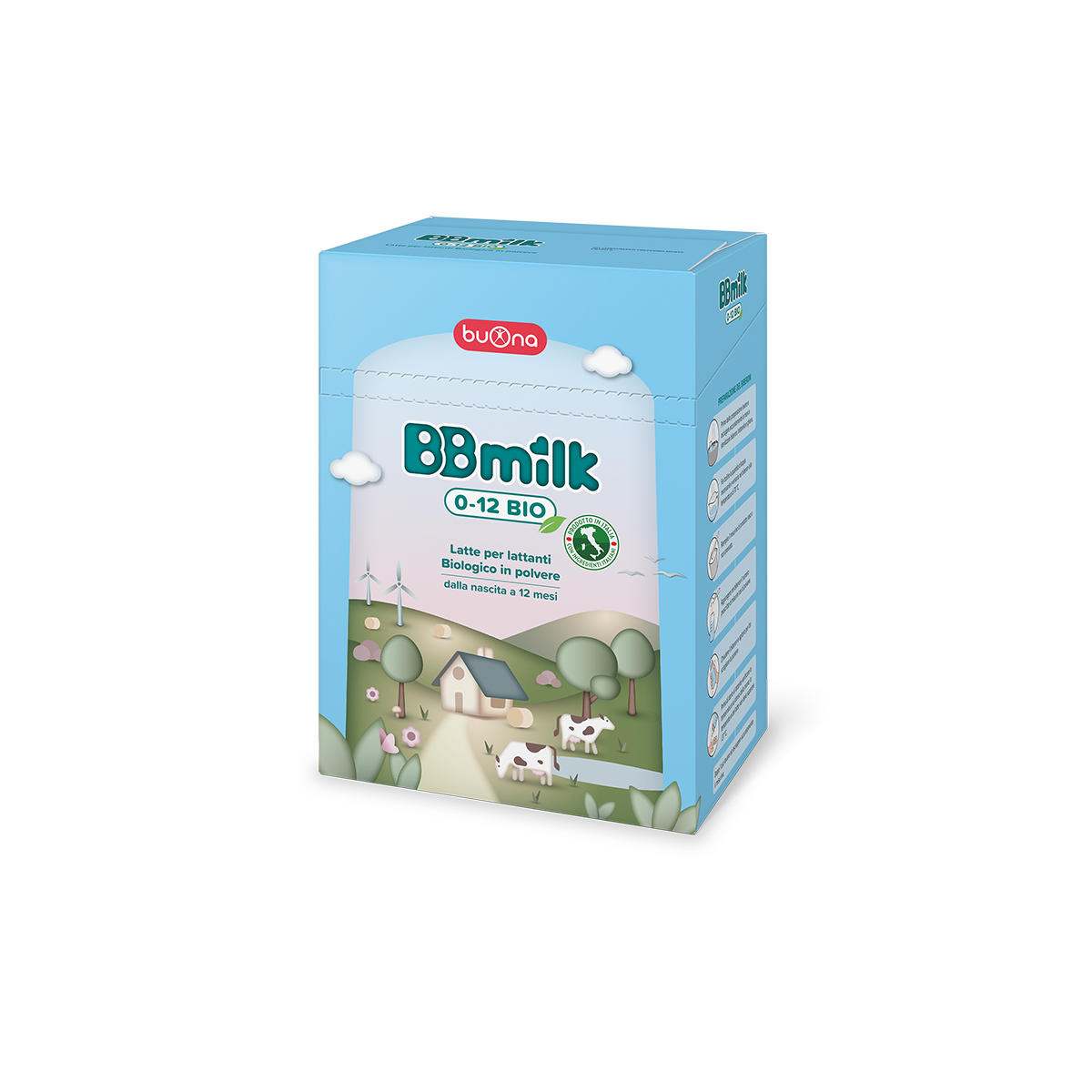Buona latte BBmilk 0-12 Bio polvere 800gr - Farmasanitaria DuDù