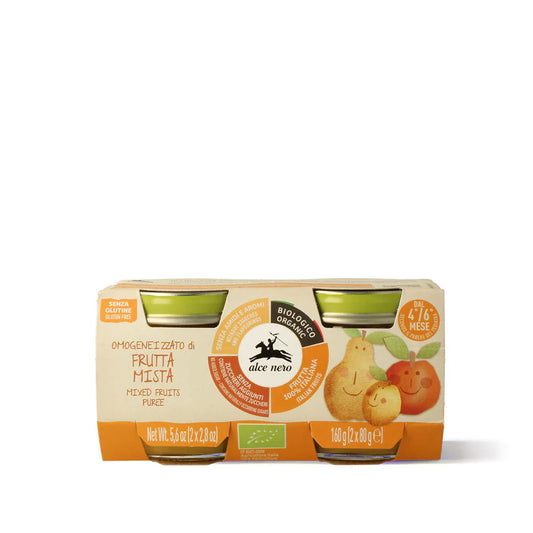 Alce Nero Omogeneizzato di frutta mista biologico 2x80gr
