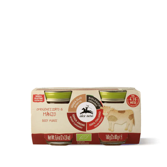 Alce Nero Omogeneizzato di manzo biologico 2x80gr