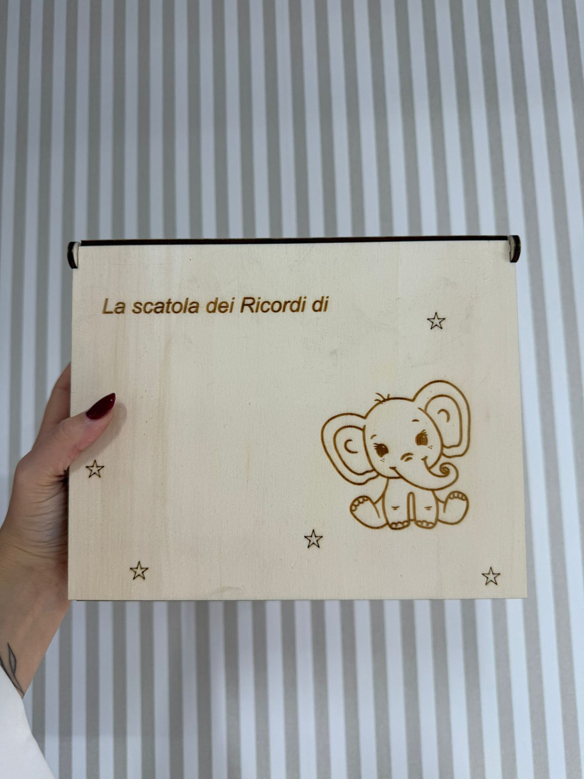Scatola Dei Ricordi in legno personalizzata - Farmasanitaria DuDù