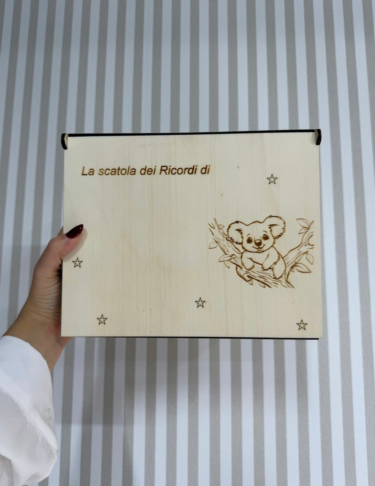 Scatola Dei Ricordi in legno personalizzata - Farmasanitaria DuDù