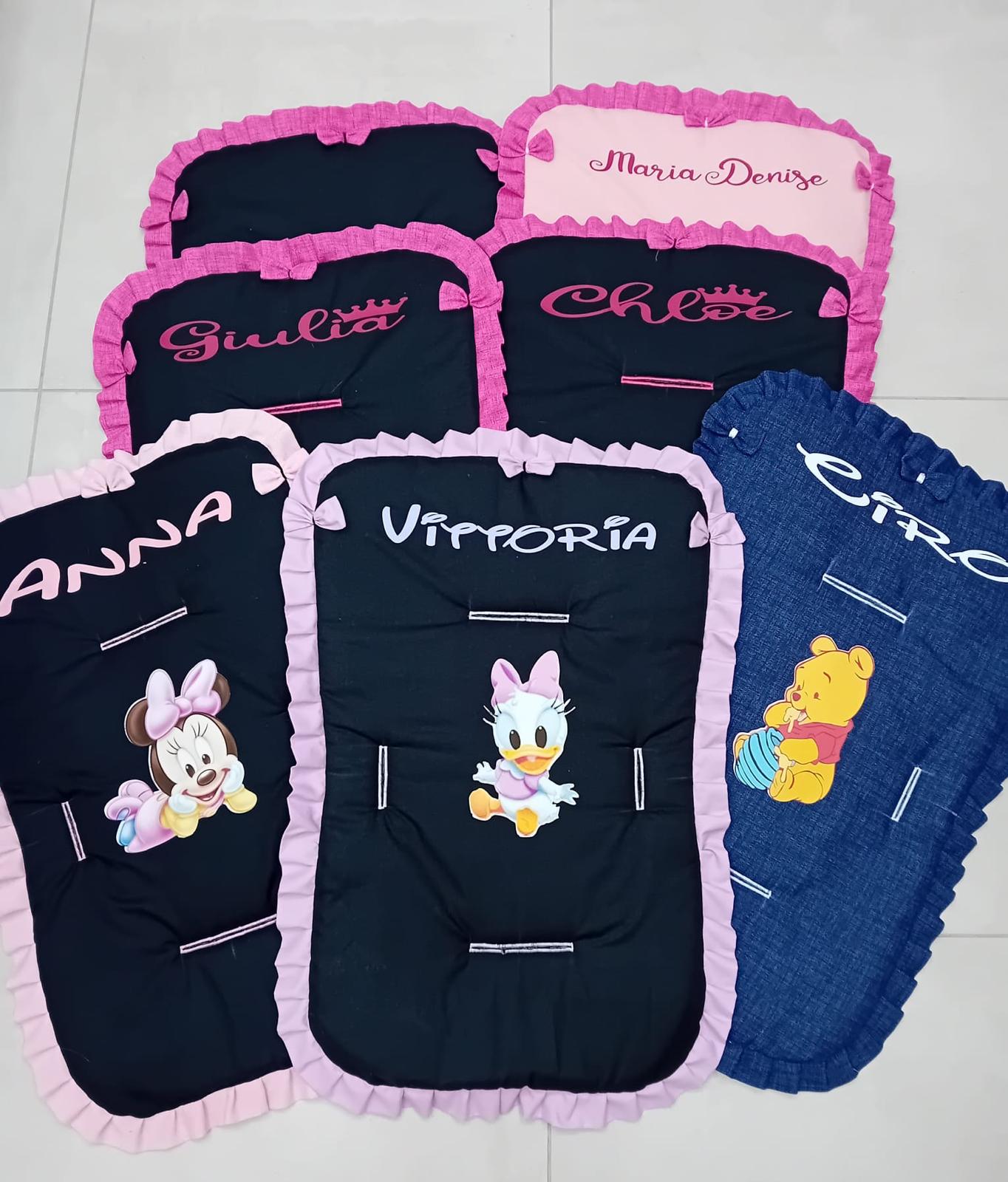 Copripasseggino con stampa personaggio e nome