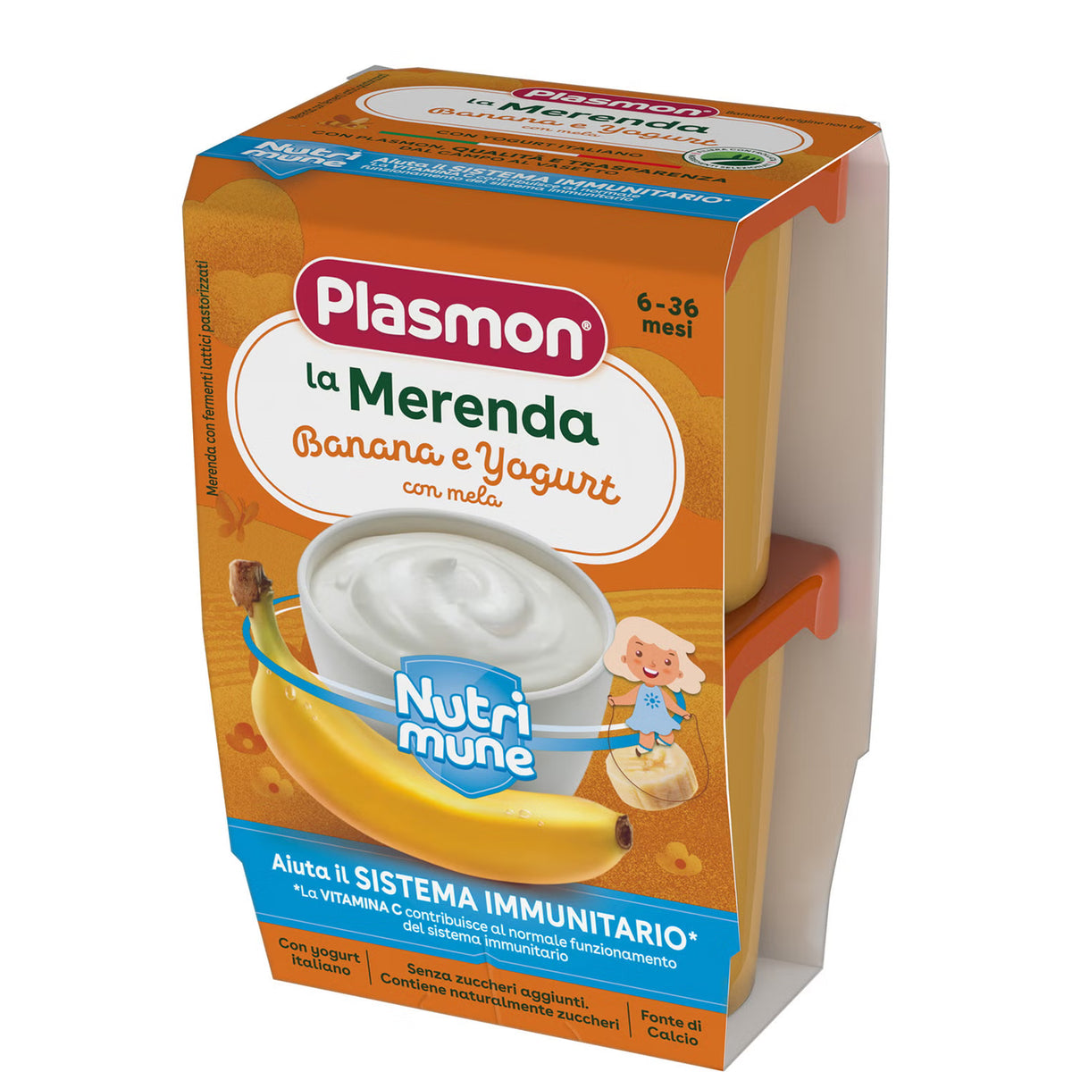 Plasmon la Merenda Banana e Yogurt - Farmasanitaria DuDù