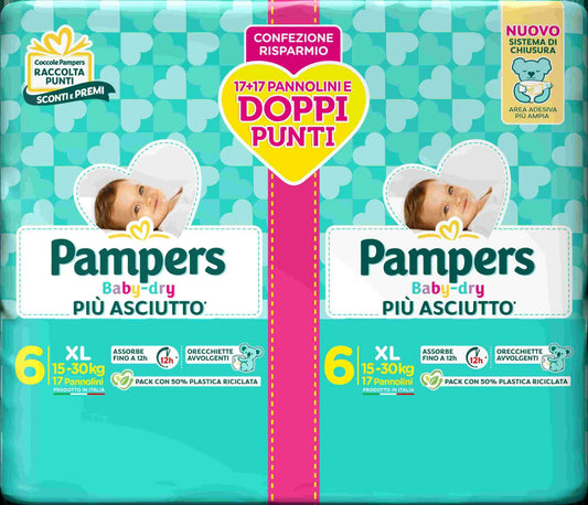 Pampers Baby-Dry Pannolini Taglia 6