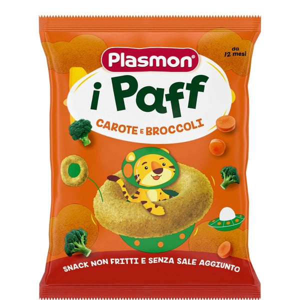 Plasmon snack i Paff Carote e Broccoli