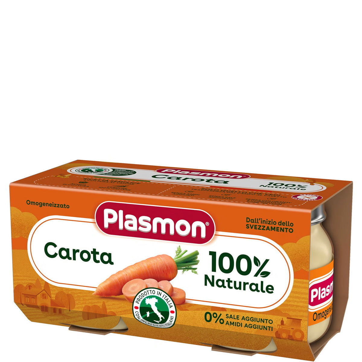 Plasmon omogeneizzato carota 2x80gr - Farmasanitaria DuDù