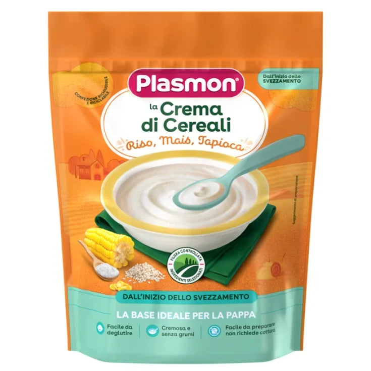 Plasmon Crema di cereali Riso, Mais e Tapioca 200gr - Farmasanitaria DuDù