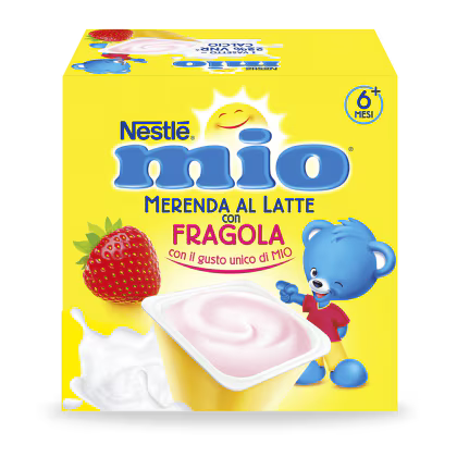Nestlé Mio Merenda al latte Fragola 4x100gr - Farmasanitaria DuDù