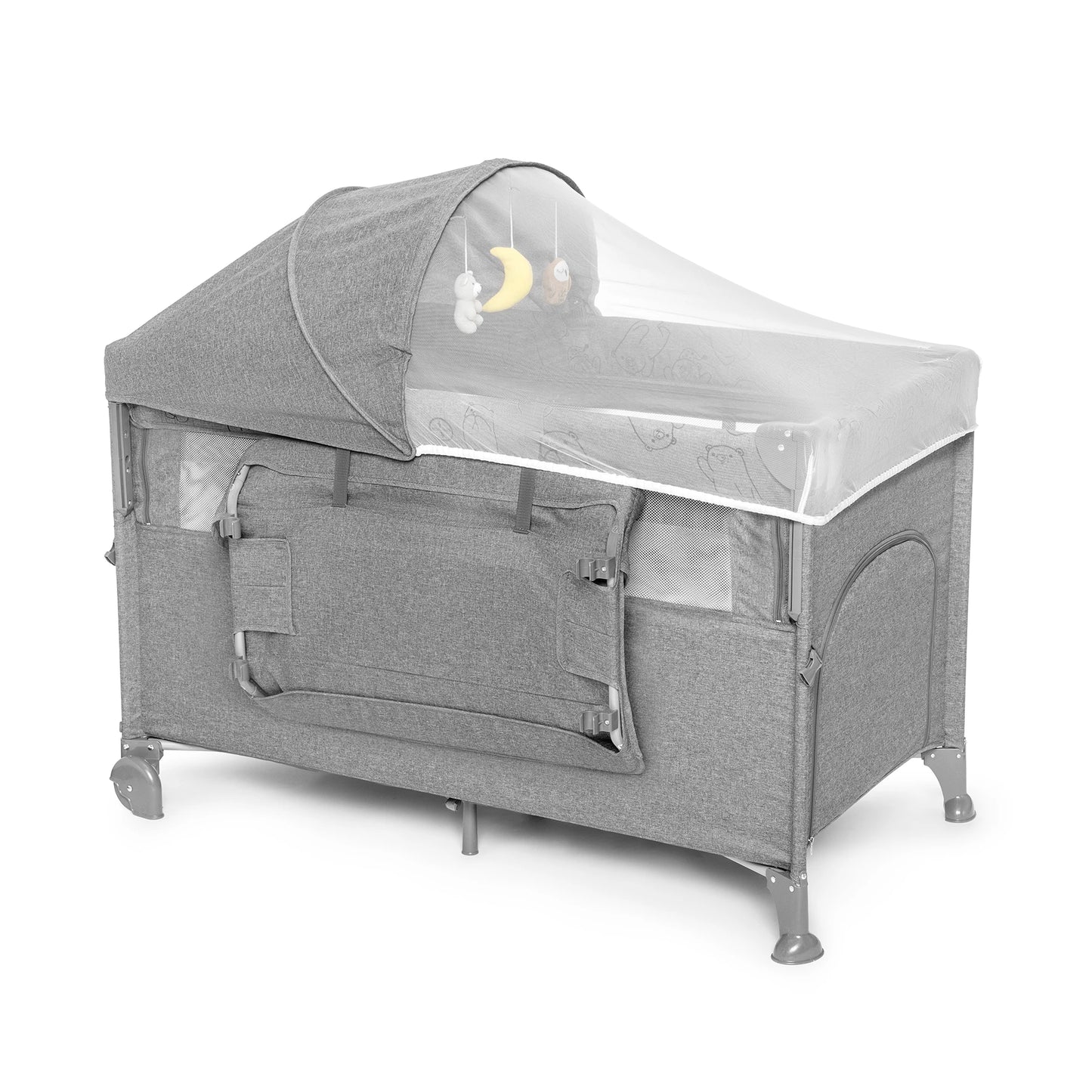 Lettino da viaggio co-sleeping accessoriato Kidnort Stugan