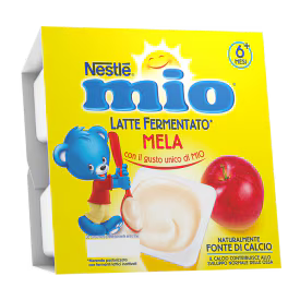 Nestlé Mio Merenda Latte Fermentato Mela 4x100gr - Farmasanitaria DuDù