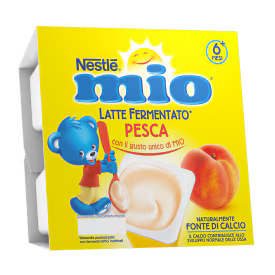 Nestlé Mio Merenda Latte Fermentato Pesca 4x100gr - Farmasanitaria DuDù