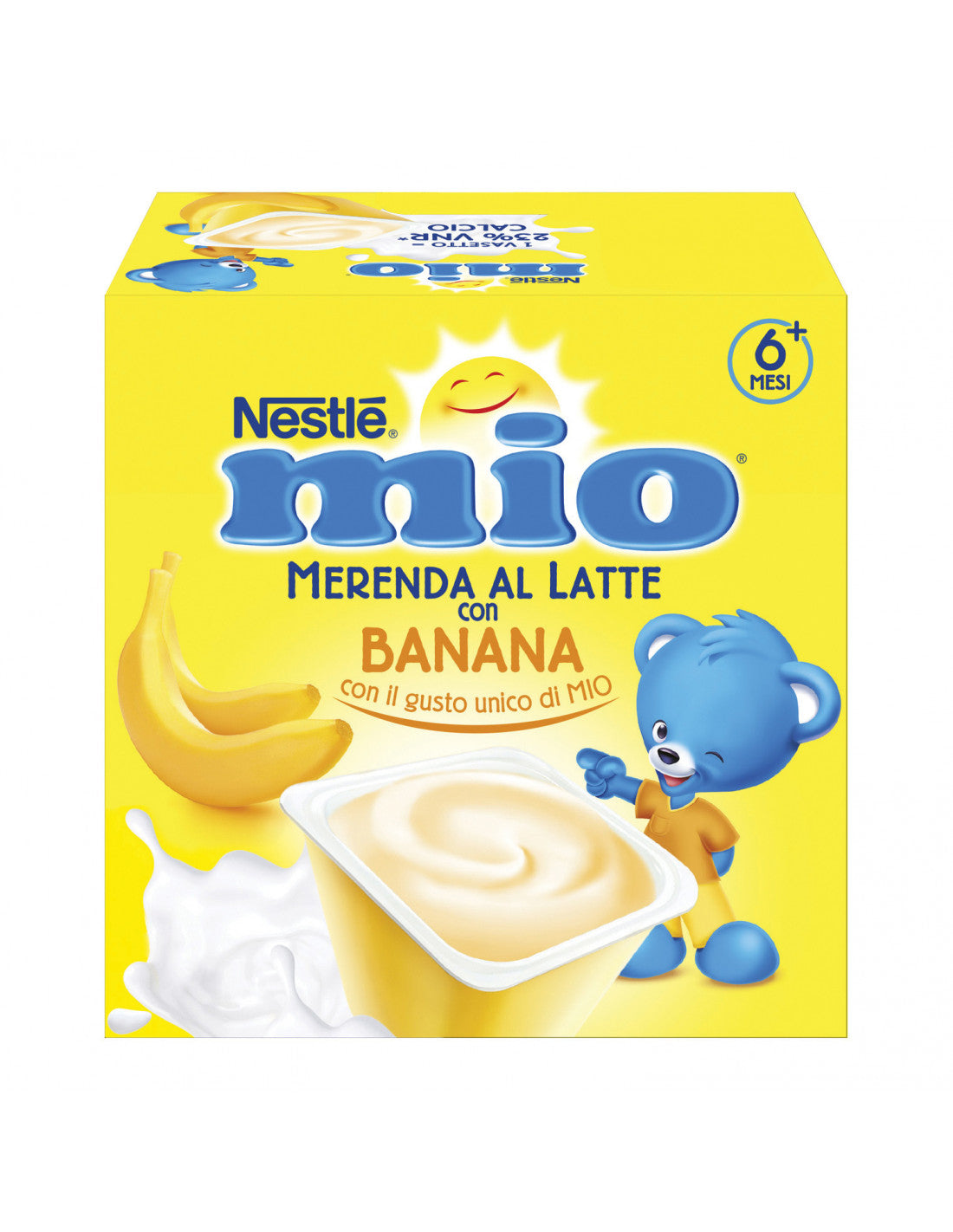Nestlé Mio Merenda al latte Banana 4x100gr - Farmasanitaria DuDù