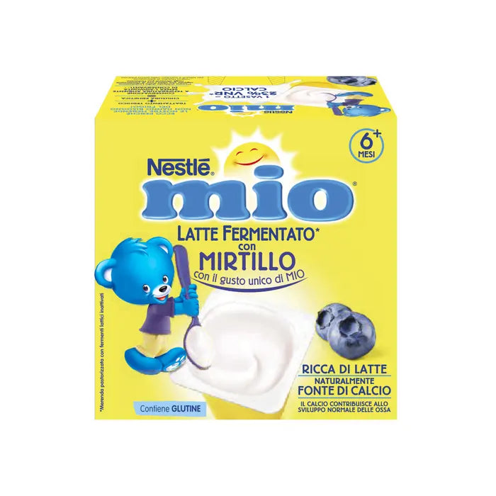 Nestlé Mio Merenda Latte Fermentato Mirtillo 4x100gr - Farmasanitaria DuDù