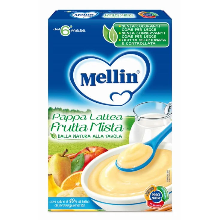 Mellin Pappa Lattea Frutta Mista 250gr - Farmasanitaria DuDù