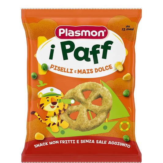 Plasmon snack i Paff Piselli e Mais dolce