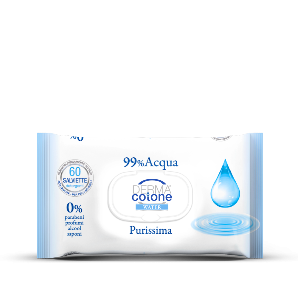 Dermacotone Salviettine 60pz Acqua Purissima - Farmasanitaria DuDù