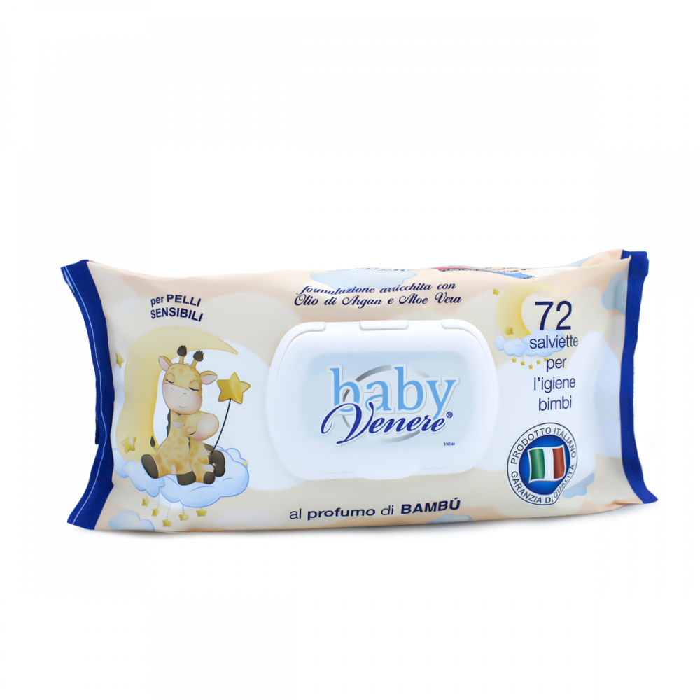 Dermacotone Baby Venere Salviettine 72pz Fragranza Bambù - Farmasanitaria DuDù