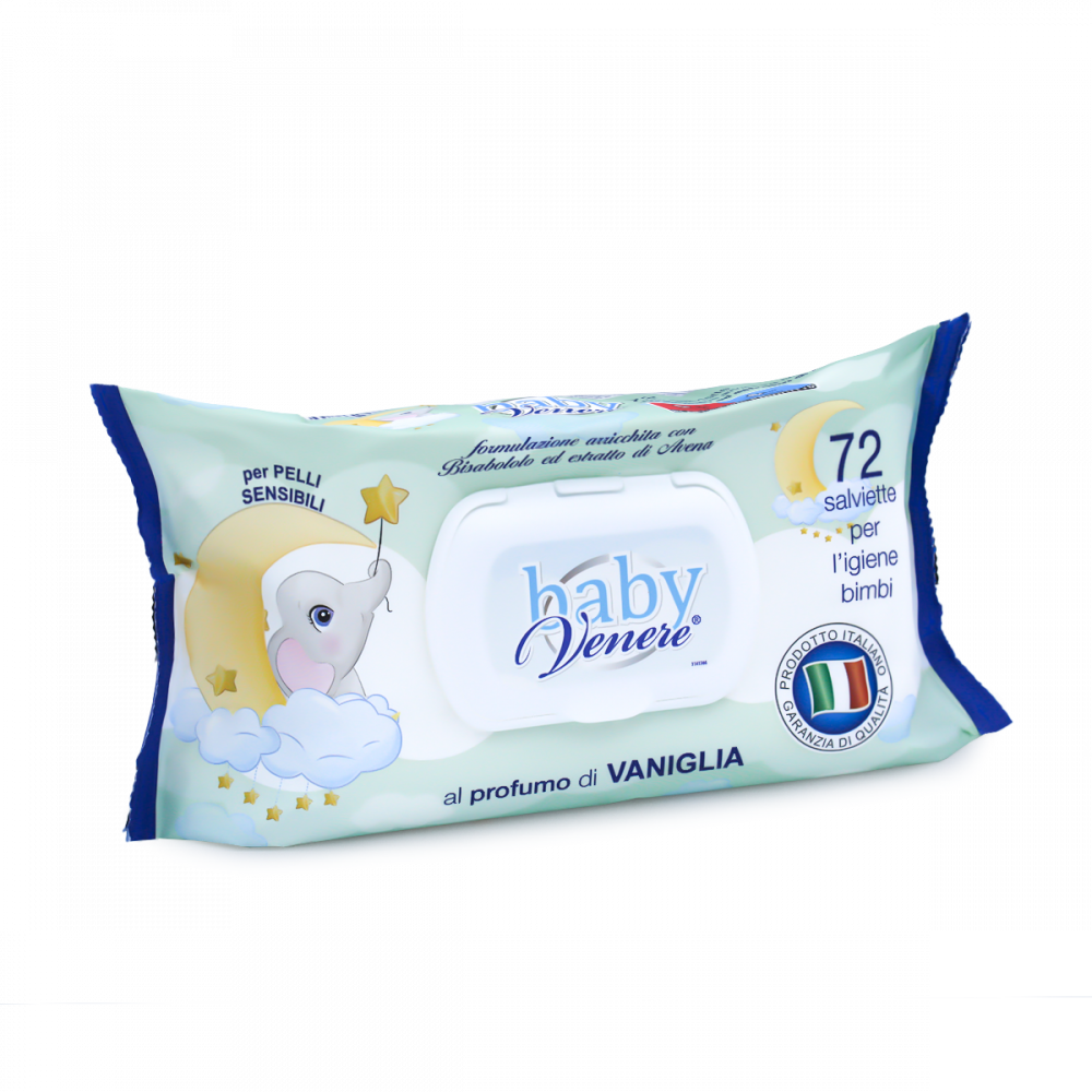 Dermacotone Baby Venere Salviettine 72pz Fragranza Vaniglia - Farmasanitaria DuDù