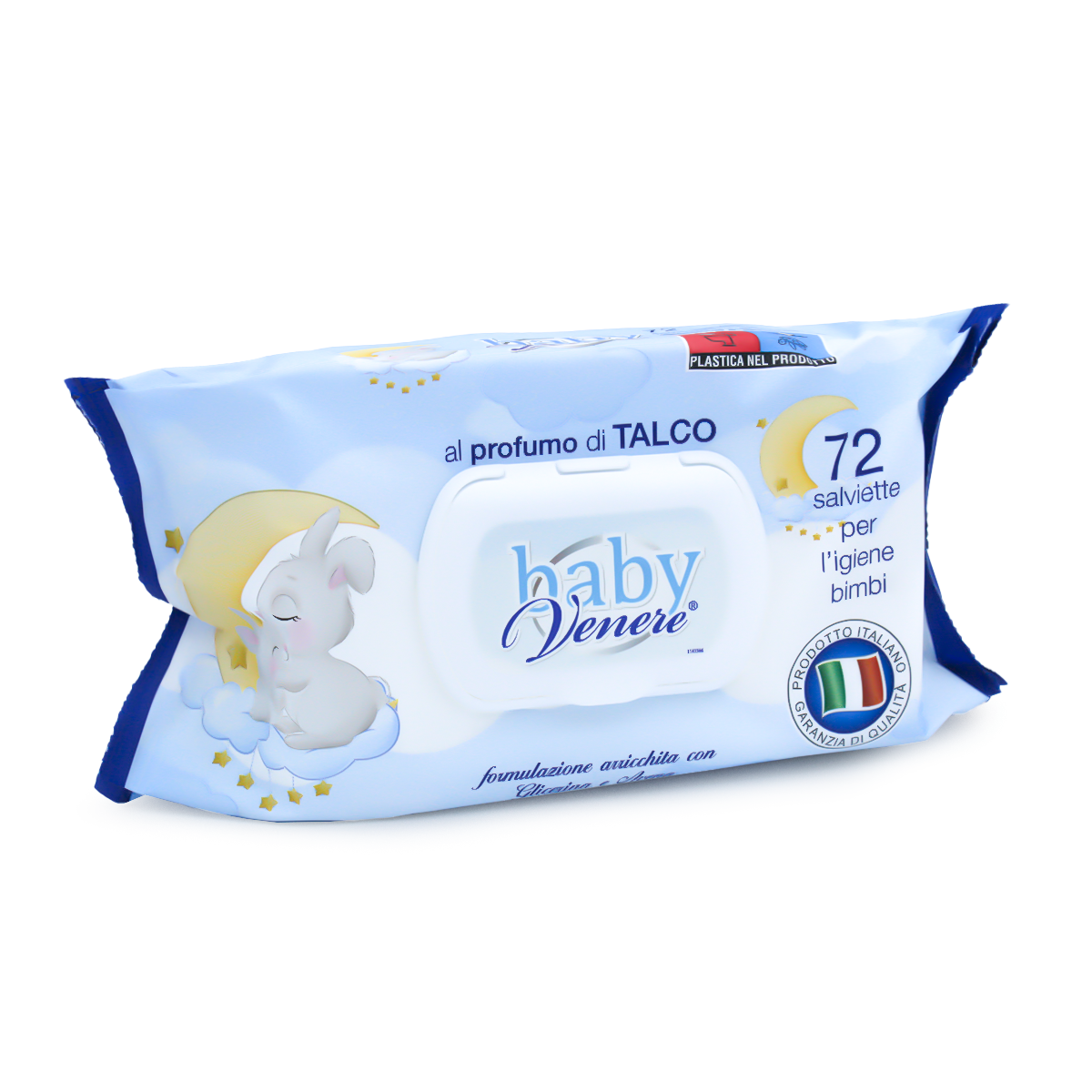 Dermacotone Baby Venere Salviettine 72pz Fragranza Talco