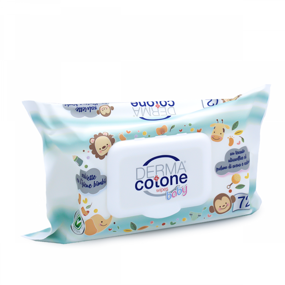 Dermacotone Salviettine 72pz Baby Fragranza Avena e Calendula - Farmasanitaria DuDù