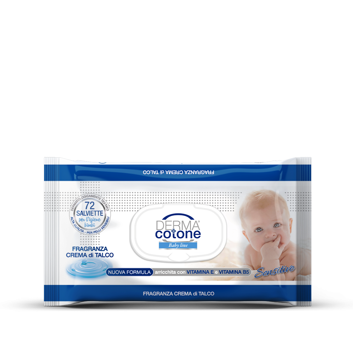Dermacotone Salviettine 72pz Crema di Talco