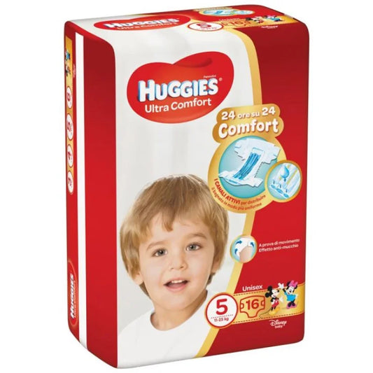 Huggies Pannolini Ultra Comfort Taglia 5  11-25kg  16pz