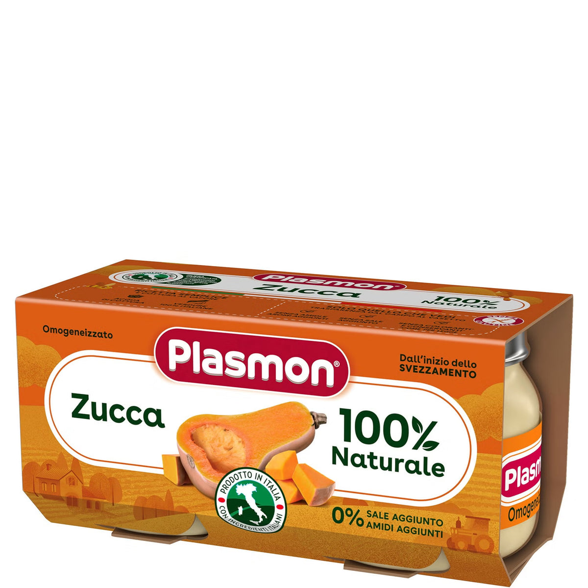 Plasmon omogeneizzato zucca 2x80gr - Farmasanitaria DuDù