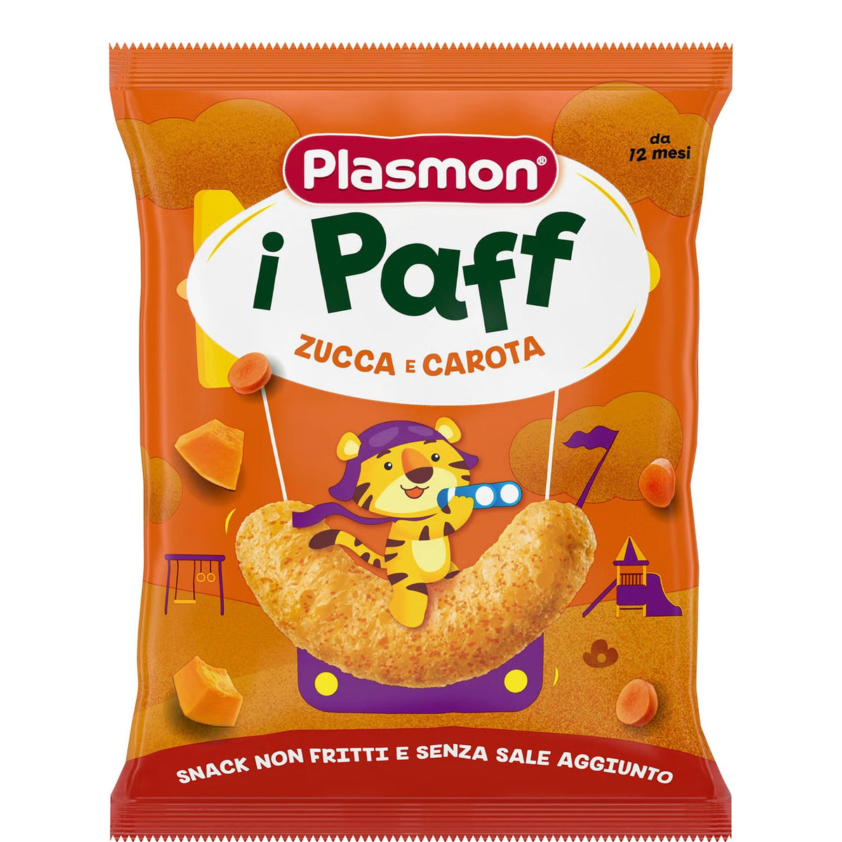 Plasmon snack i Paff Zucca e Carota - Farmasanitaria DuDù